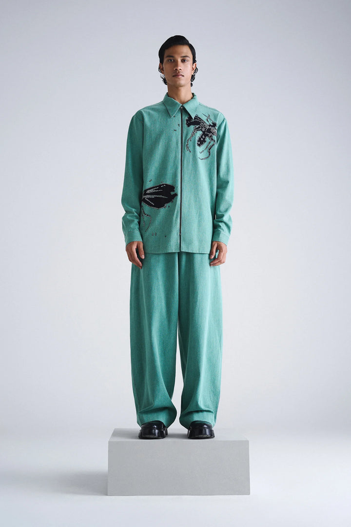 WASP FULL SLEEVE SHIRT WITH BAGGY PANTS