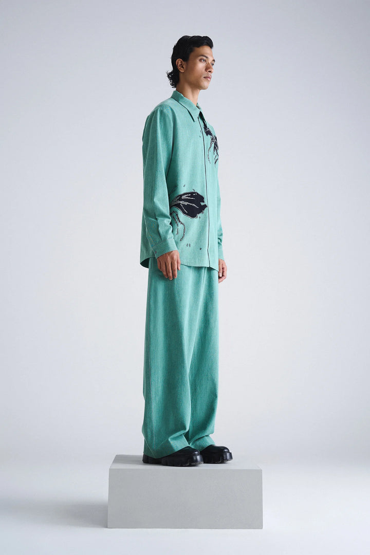WASP FULL SLEEVE SHIRT WITH BAGGY PANTS
