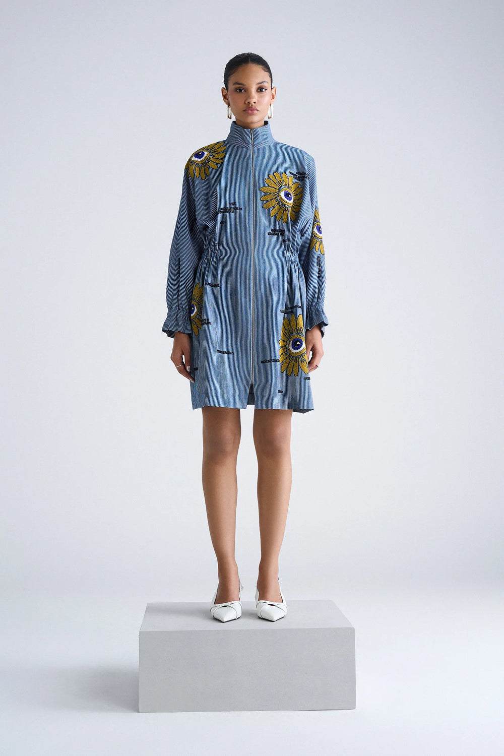 EYE BLOOM JACKET DRESS
