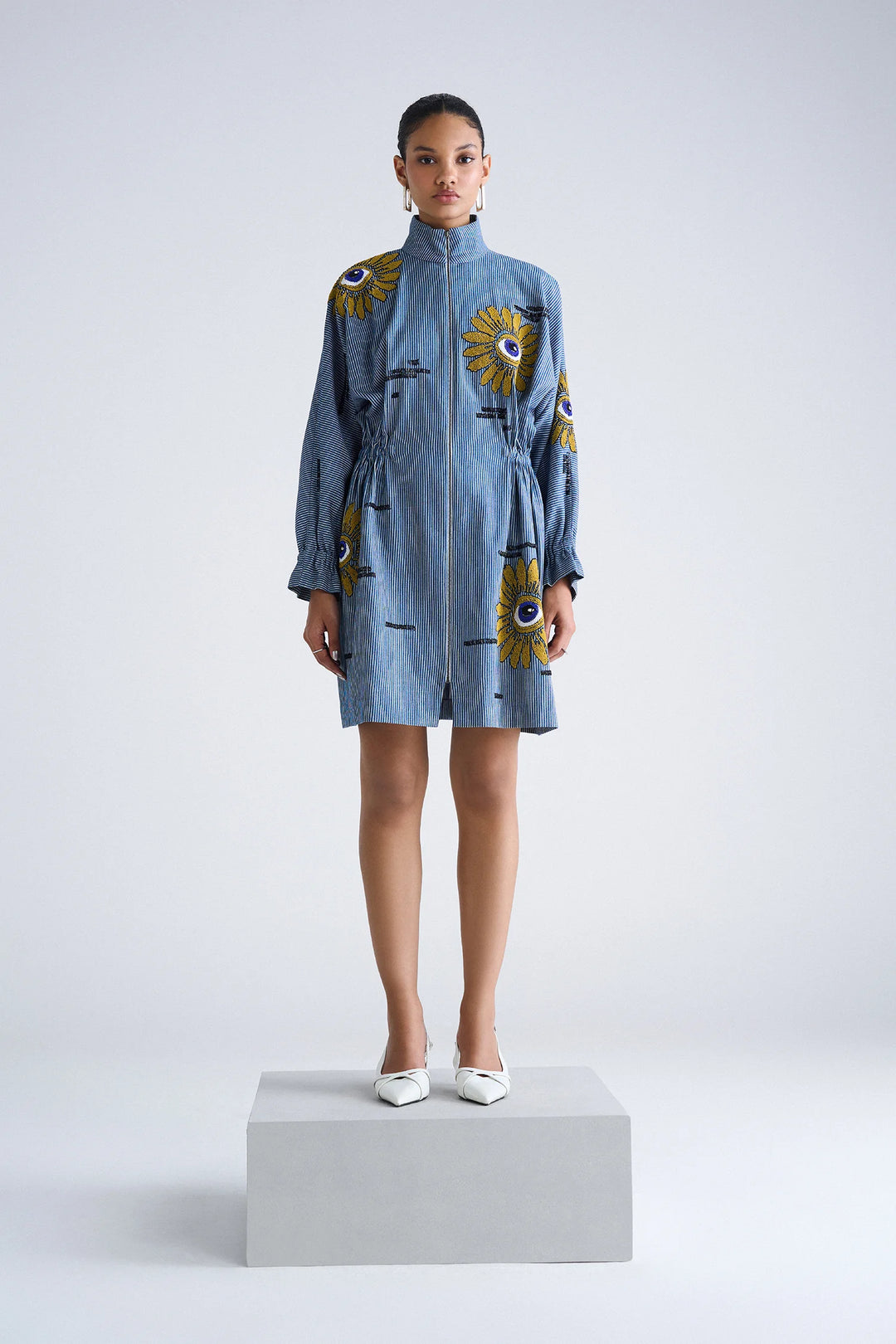 EYE BLOOM JACKET DRESS