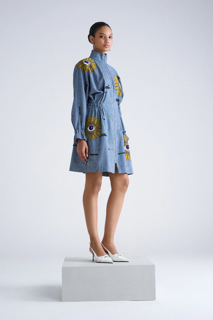 EYE BLOOM JACKET DRESS