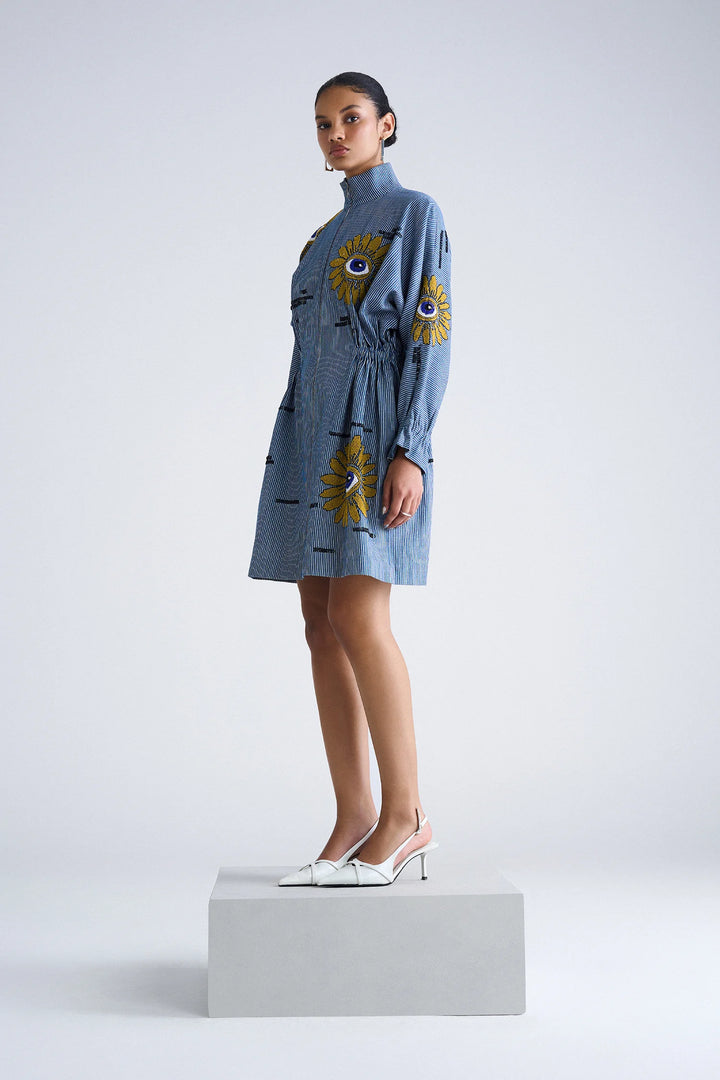 EYE BLOOM JACKET DRESS