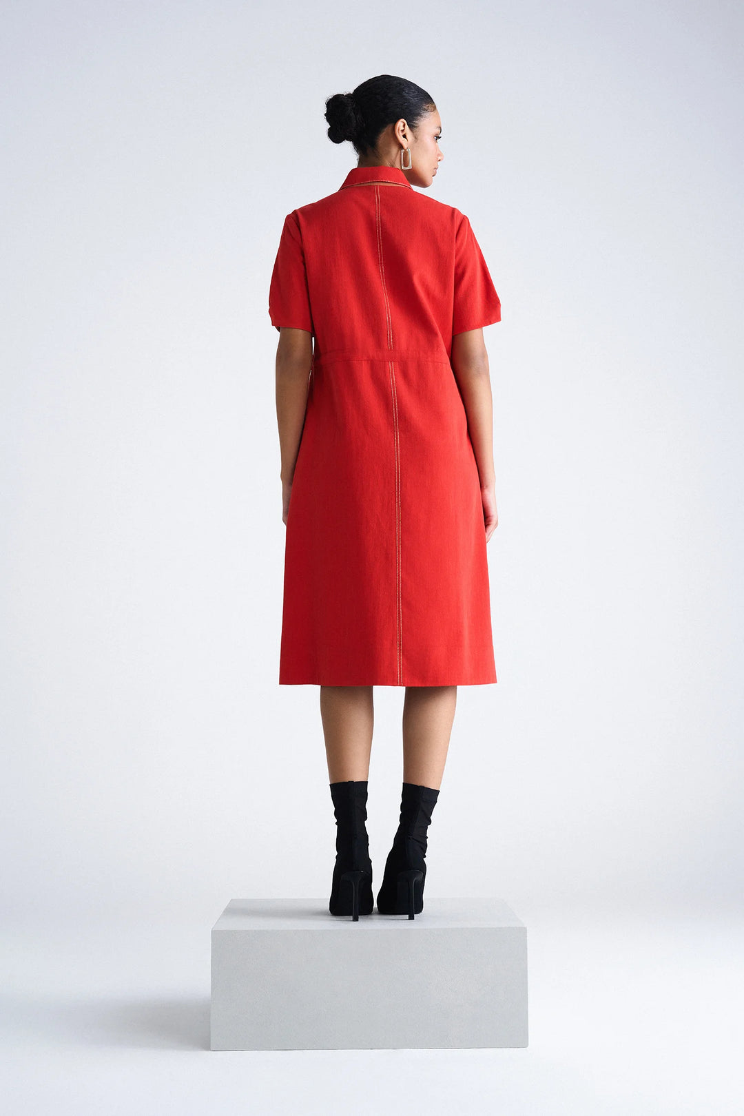 EARTH LOTUS MIDI DRESS