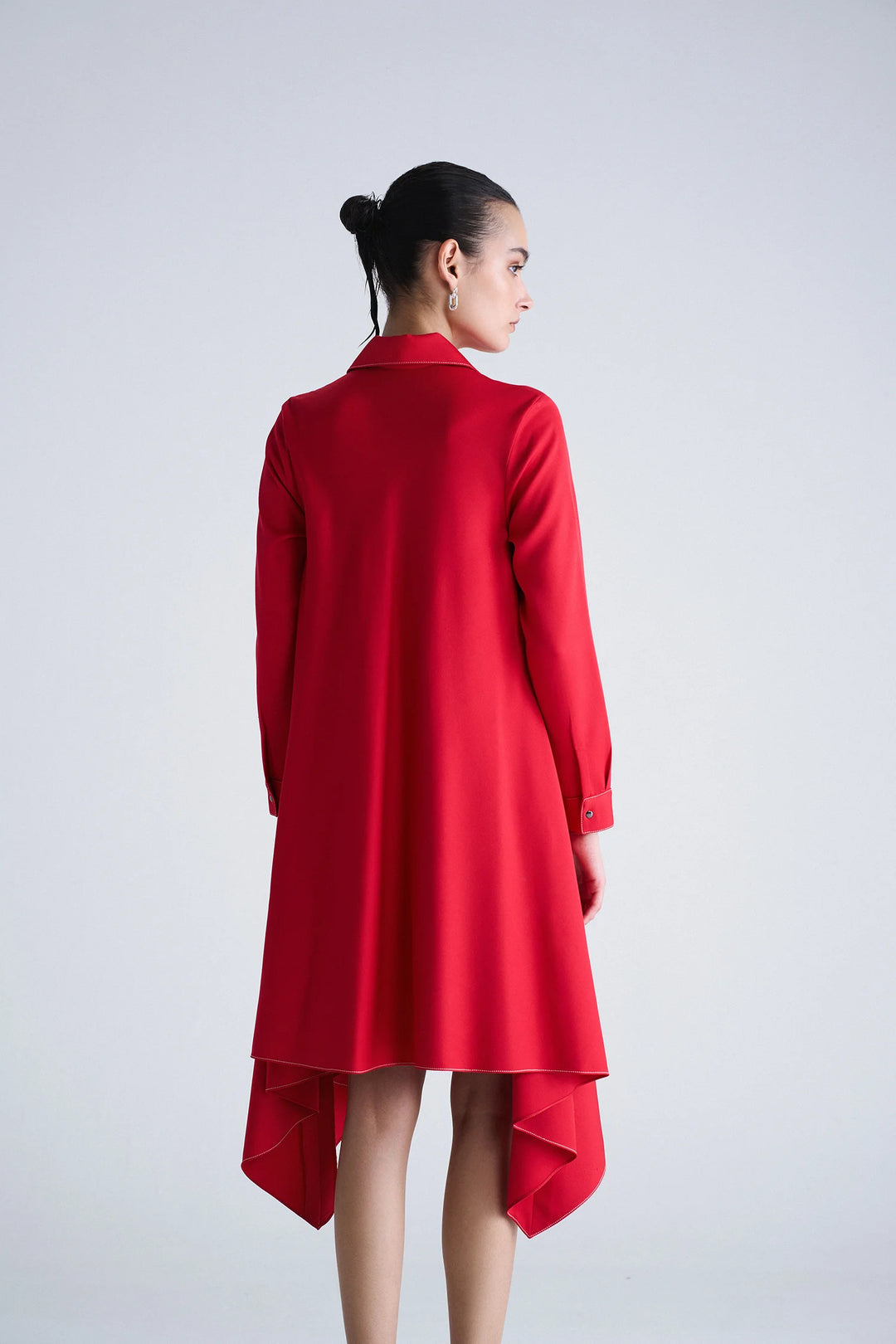 TOUCAN DRAPED SHIRT DRESS