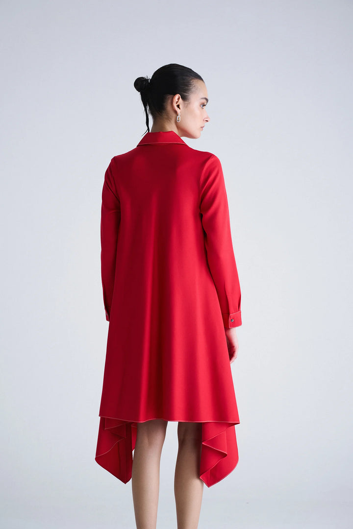 TOUCAN DRAPED SHIRT DRESS