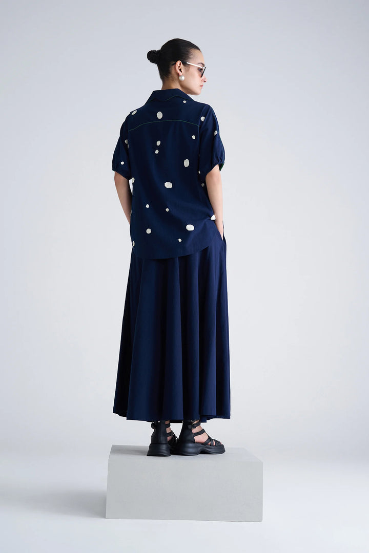 KIDOODLE BUTTON DOWN TOP WITH CIRCULAR SKIRT