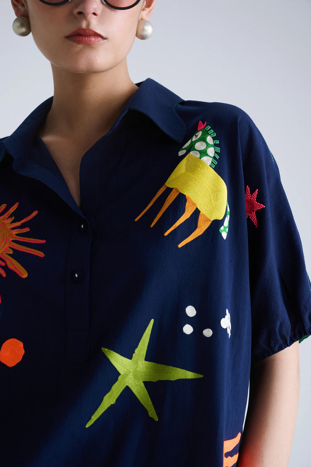 KIDOODLE BUTTON DOWN TOP WITH CIRCULAR SKIRT