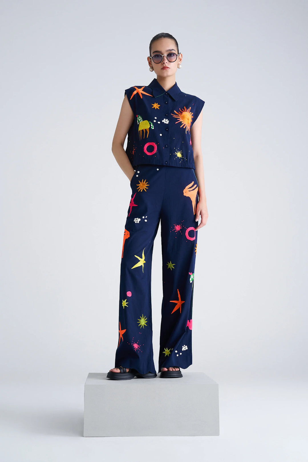 KIDOODLE SLEEVELESS BOX SHIRT
