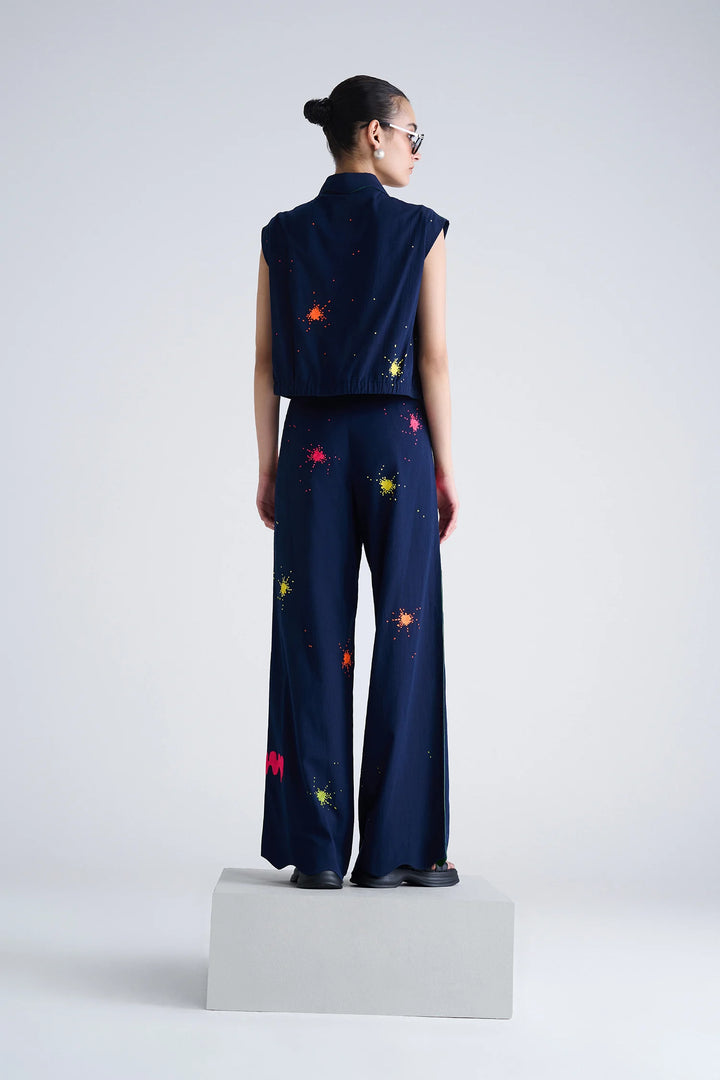 FLARED PANT OF KIDOODLE SLEEVELESS BOX SHIRT