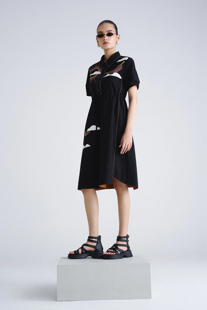 SUN AND SPICE MIDI DRESS