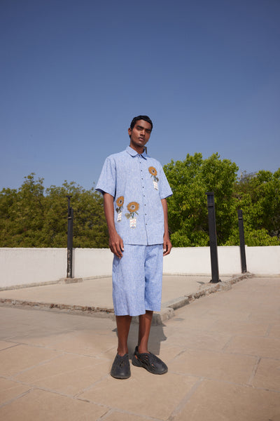 POP CAN WITH FLOWERS HALF SLEEVE SHIRT