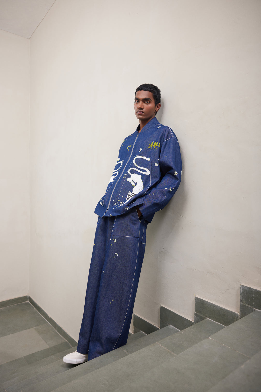 FUNKY PANTHER JACKET WITH BAGGY PANTS