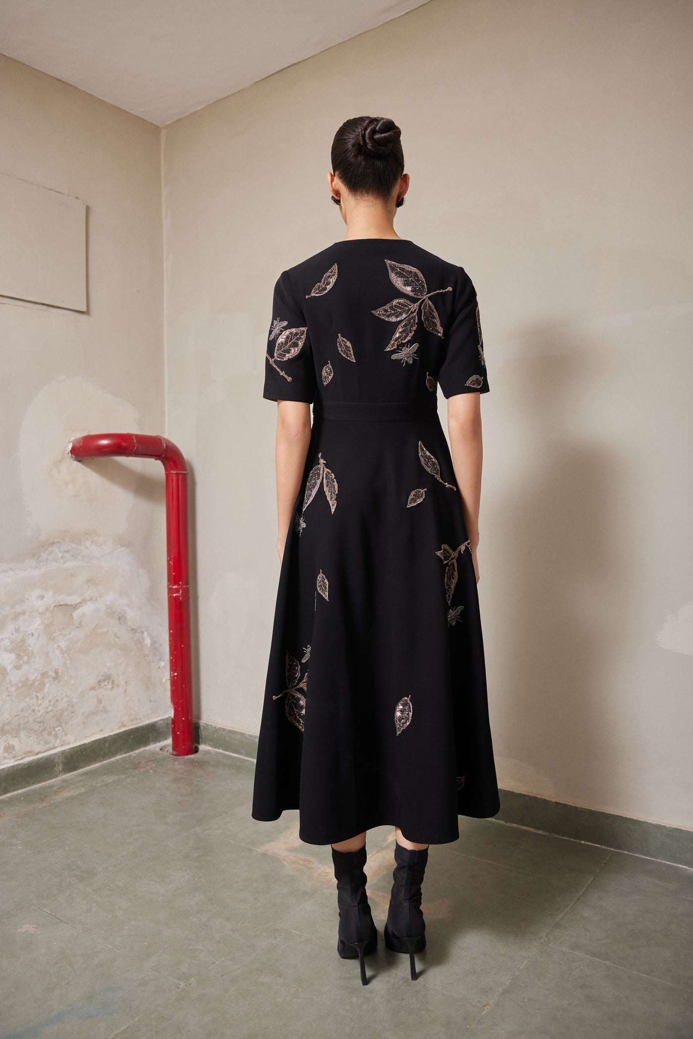 DRIFTING BRANCHES CIRCULAR DRESS