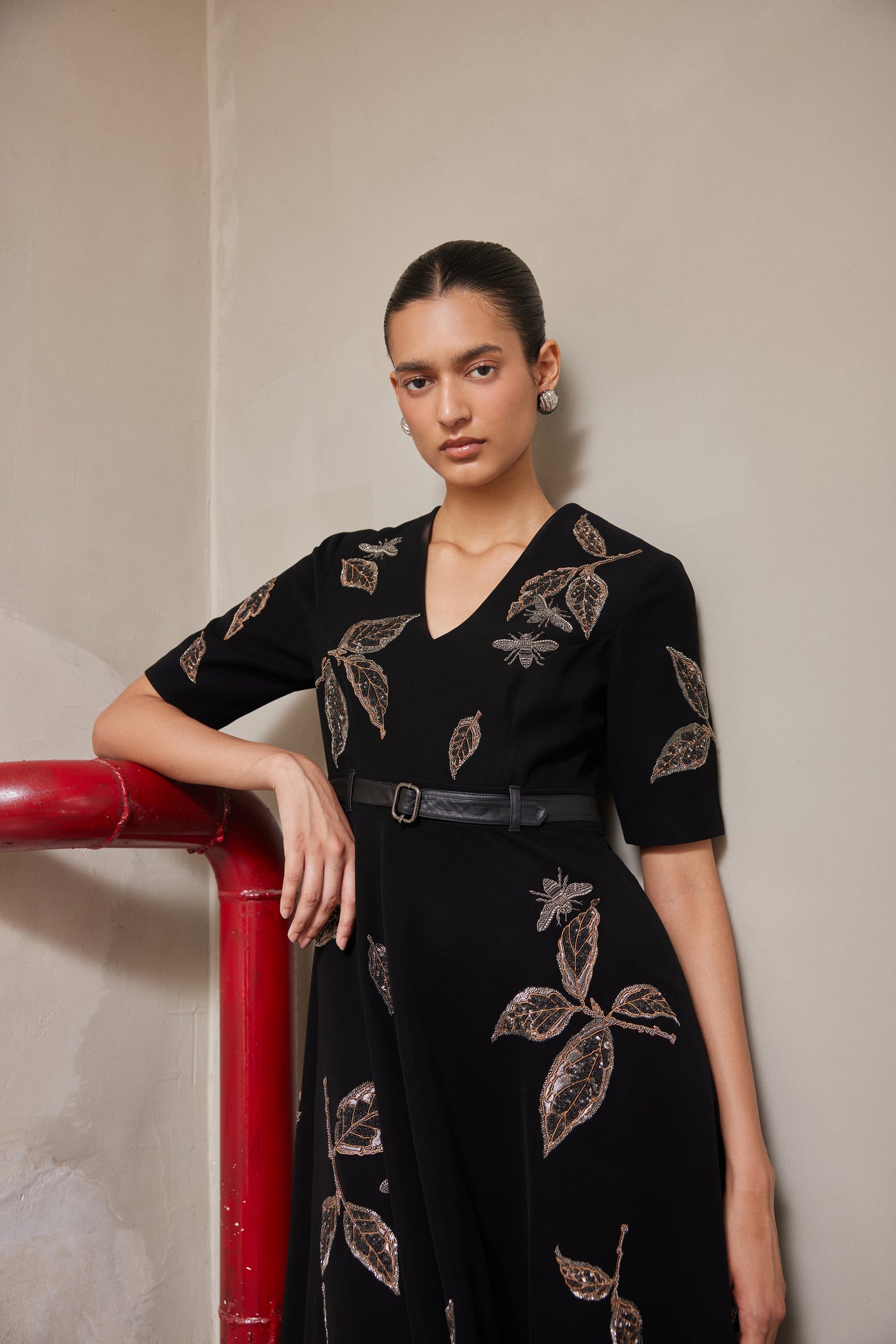 DRIFTING BRANCHES CIRCULAR DRESS