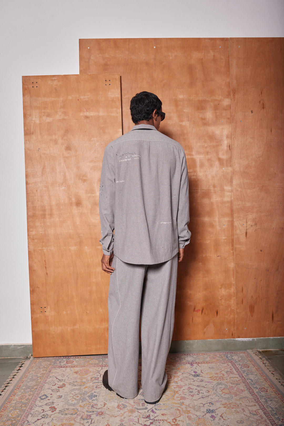 FADING BUTTERFLY FULL SLEEVE SHIRT WITH BAGGY PANTS