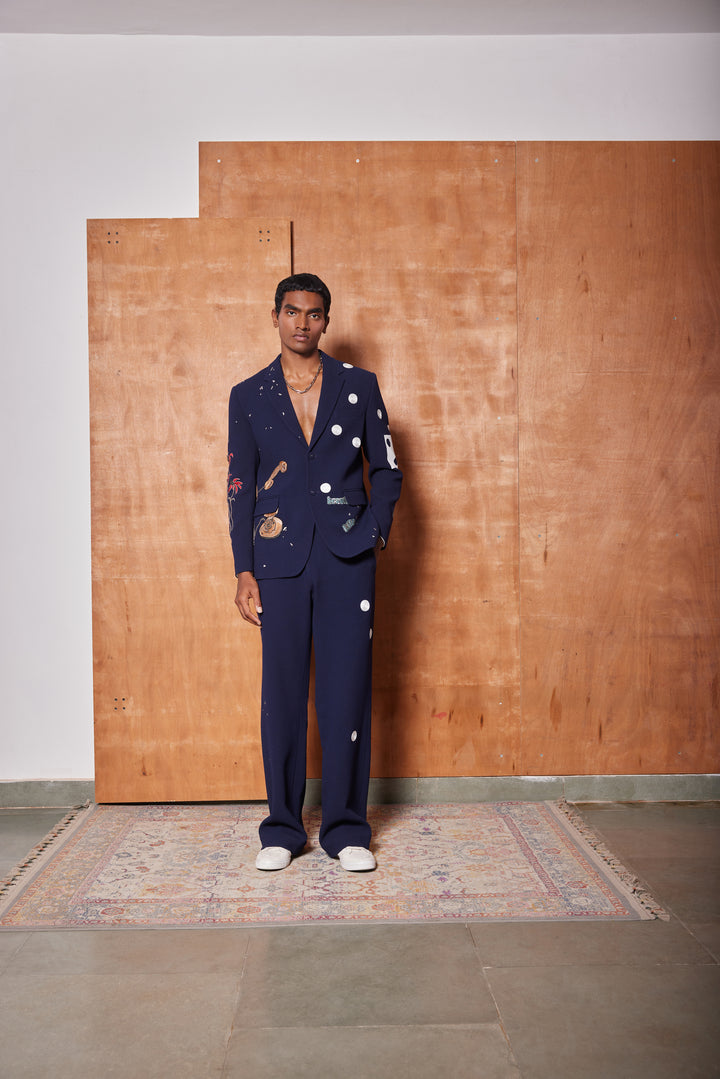 HEART, TELEPHONE AND TEXT BLAZER