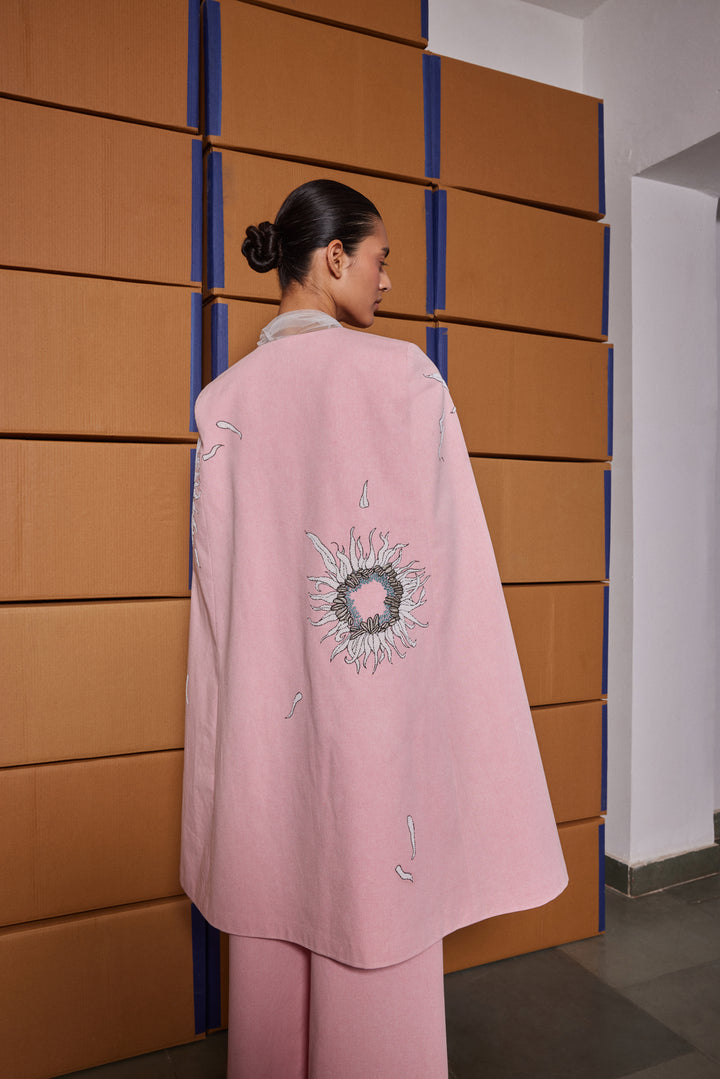 MULTI PETALS LONG CAPE