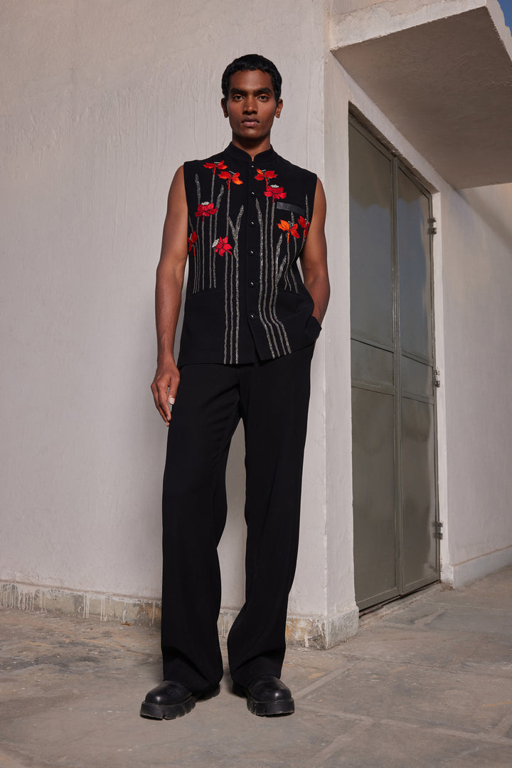 NARCISSUS GARDEN NEHRU JACKET
