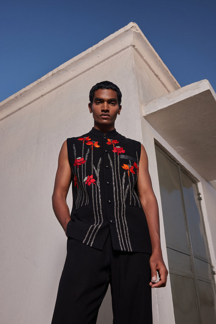 NARCISSUS GARDEN NEHRU JACKET