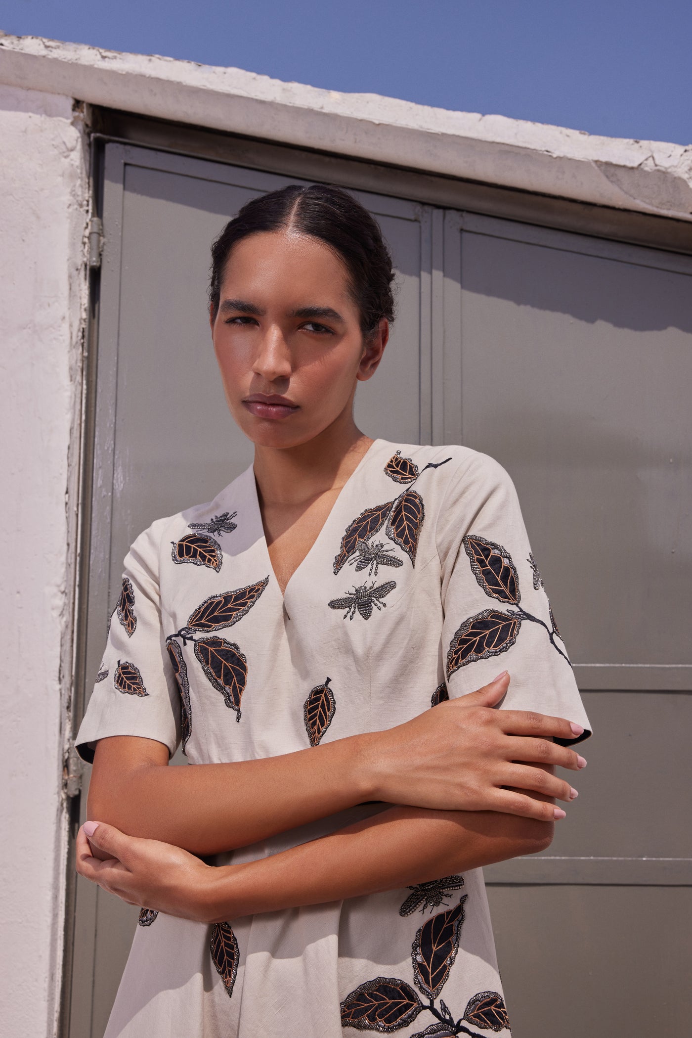 DRIFTING BRANCHES CIRCULAR DRESS