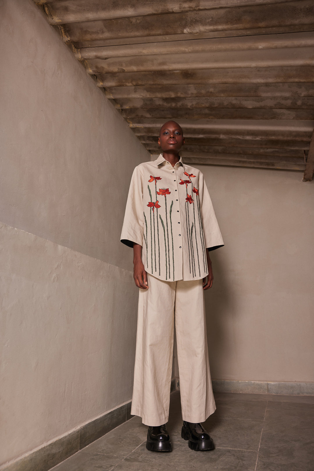 NARCISSUS GARDEN BAGGY SHIRT