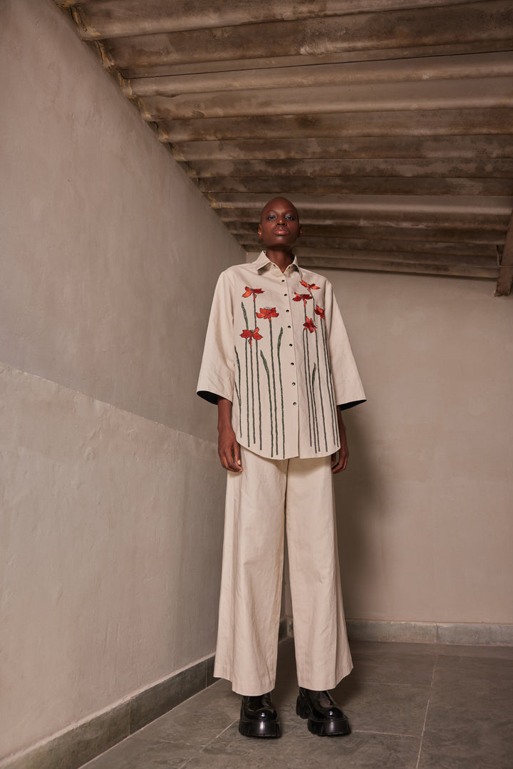 NARCISSUS GARDEN BAGGY SHIRT