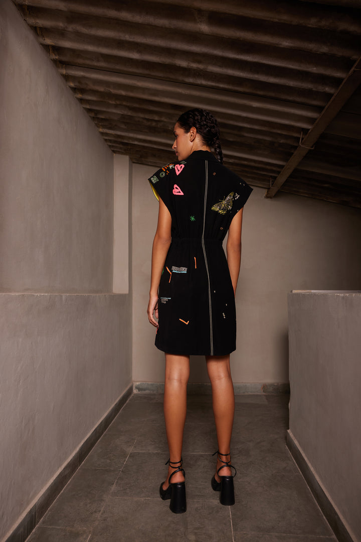 FUNKY PANTHER ROBE DRESS