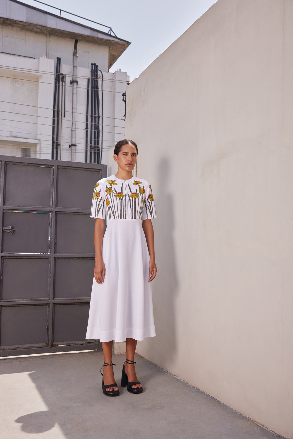NARCISSUS GARDEN MIDI DRESS