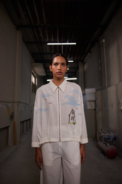 OUTHOUSE SHACKET WITH SIDE ELASTIC PANTS