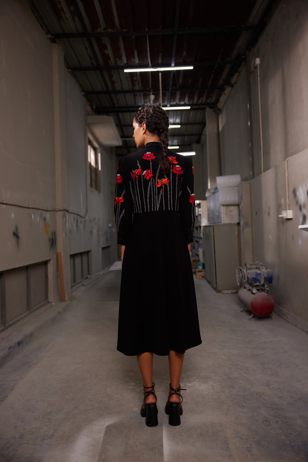 NARCISSUS GARDEN WRAP DRESS