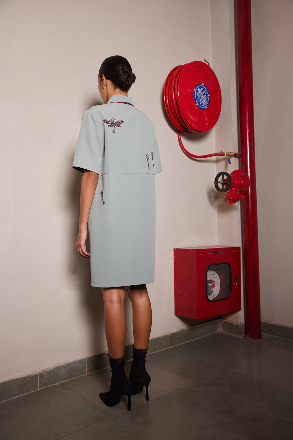 BUTTERKEY TIER SHIFT DRESS