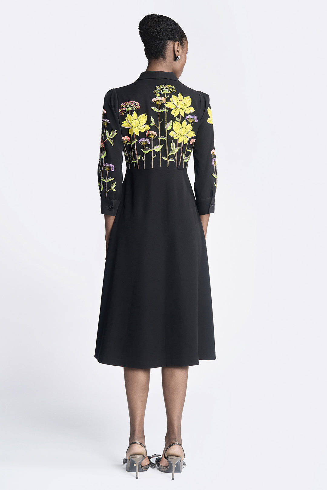 Colourful Lotus Wrap Dress
