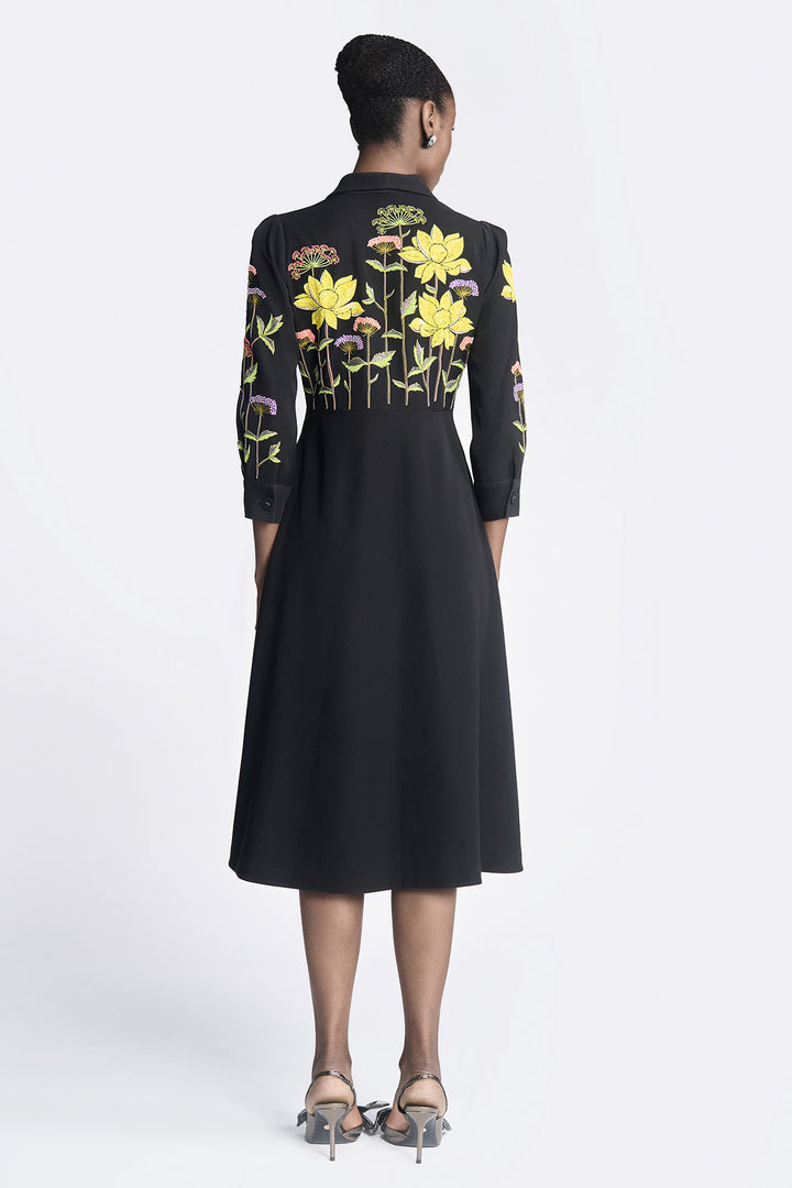 Colourful Lotus Wrap Dress