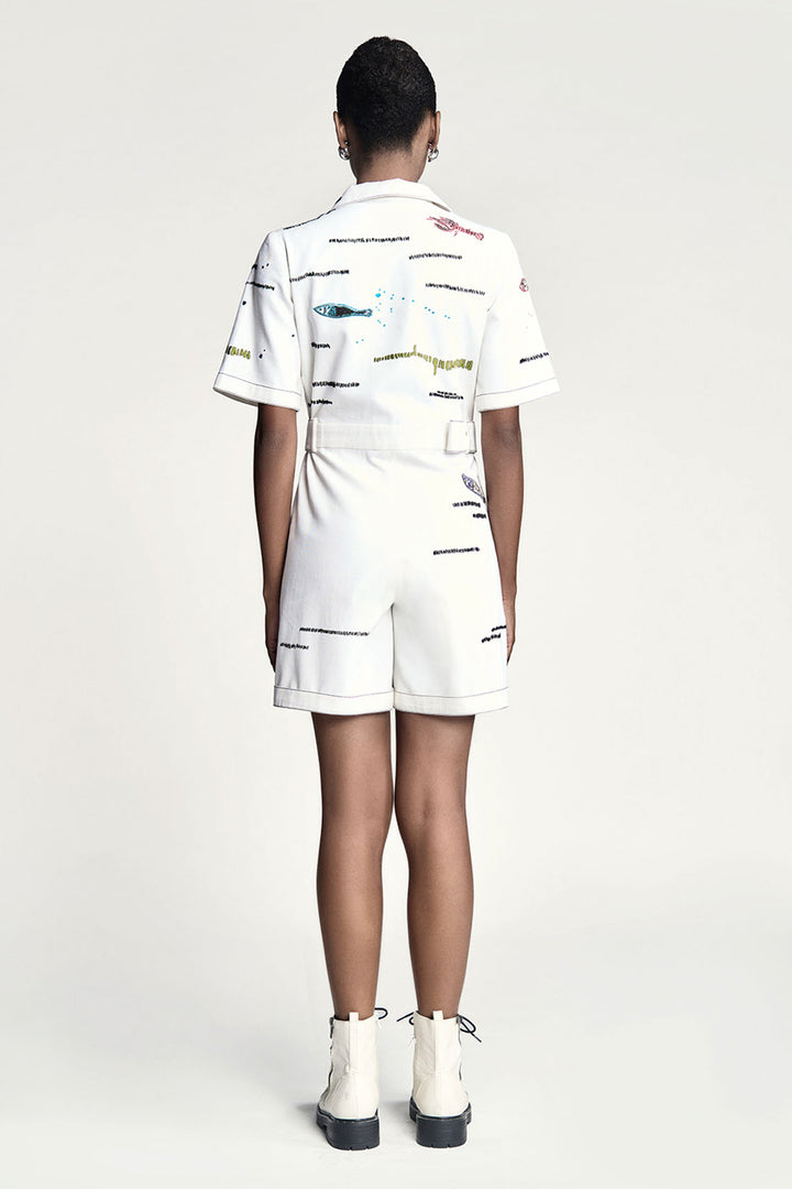 Fish and Prawn Playsuit
