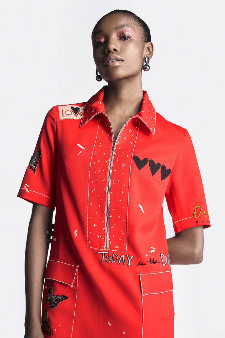 Dreams Panelled Shift Dress