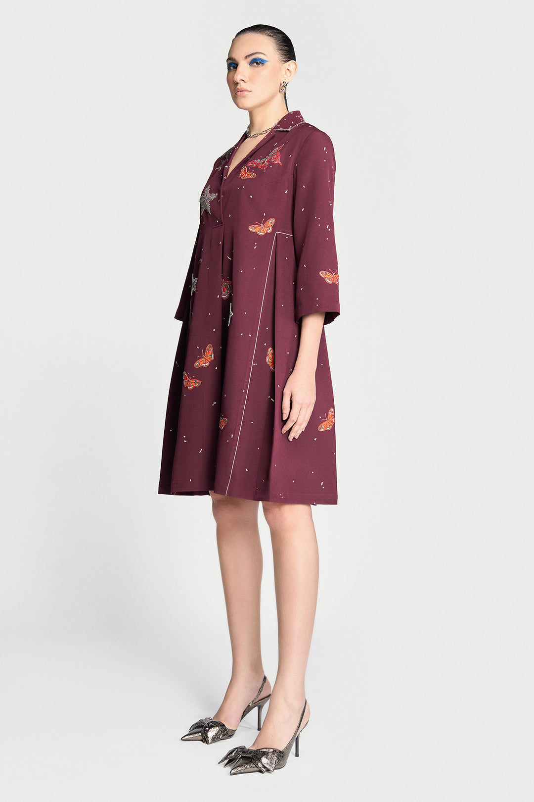 Butterfly and Stars Panelled Waist Dress