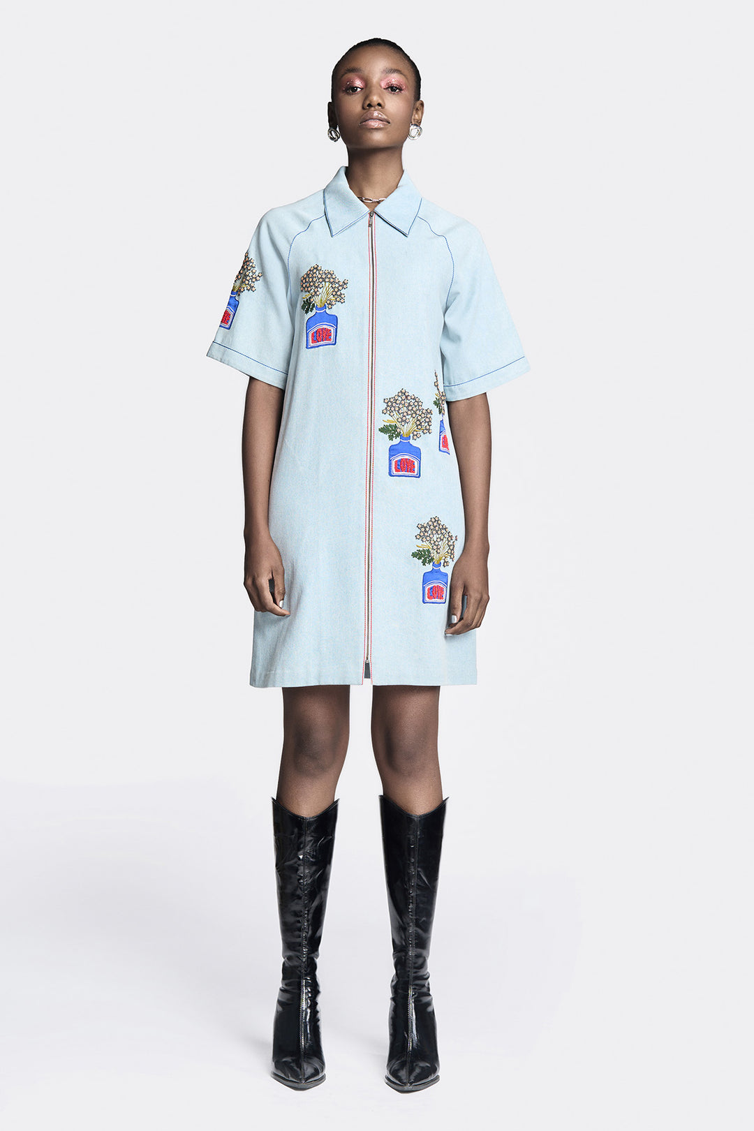 Inkpot Raglan Sleeves Dress