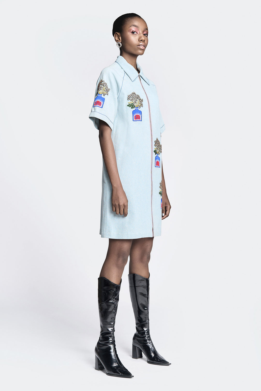 Inkpot Raglan Sleeves Dress