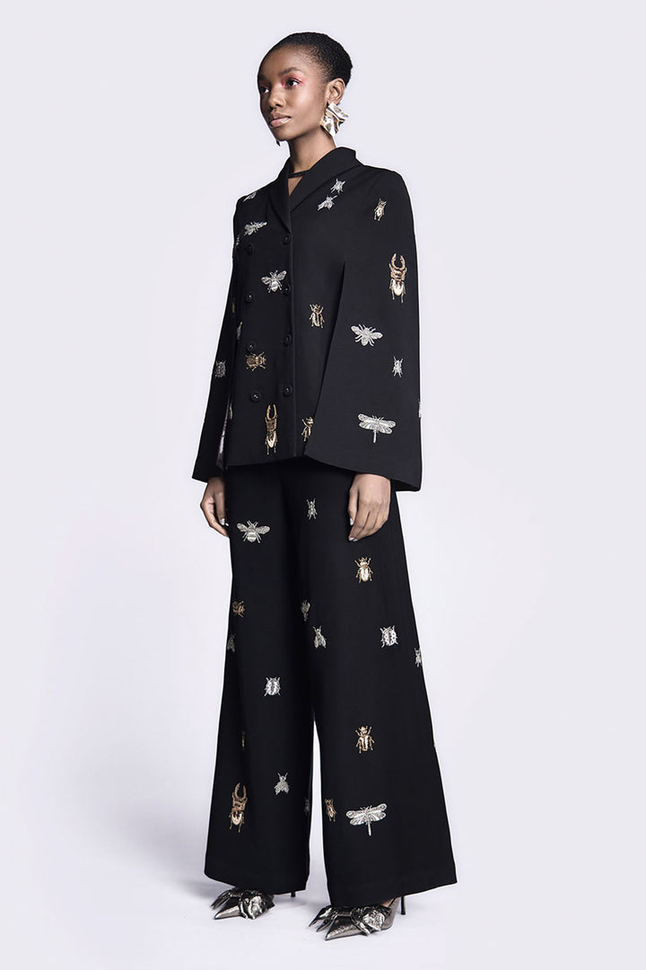 Insect Cape With Flared Pants
