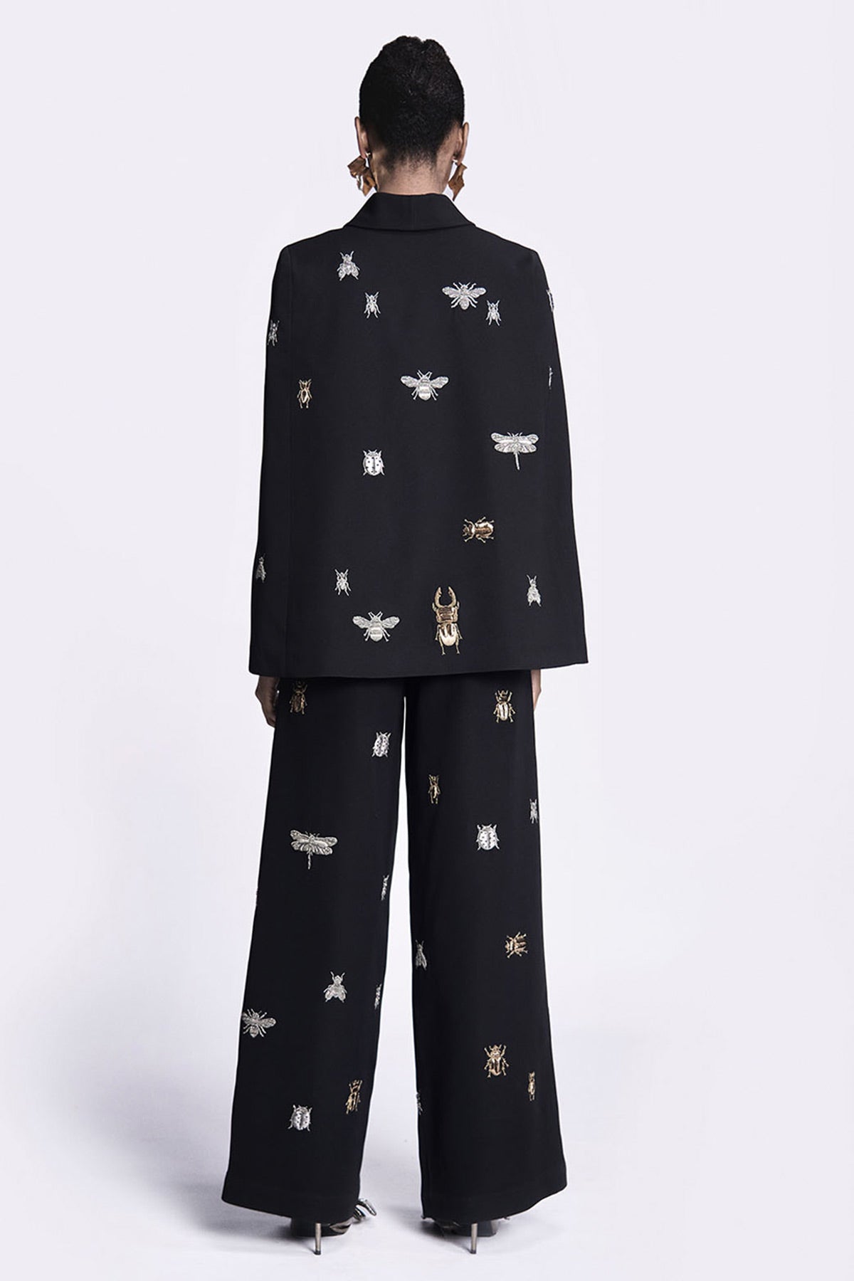 Insect Cape With Flared Pants