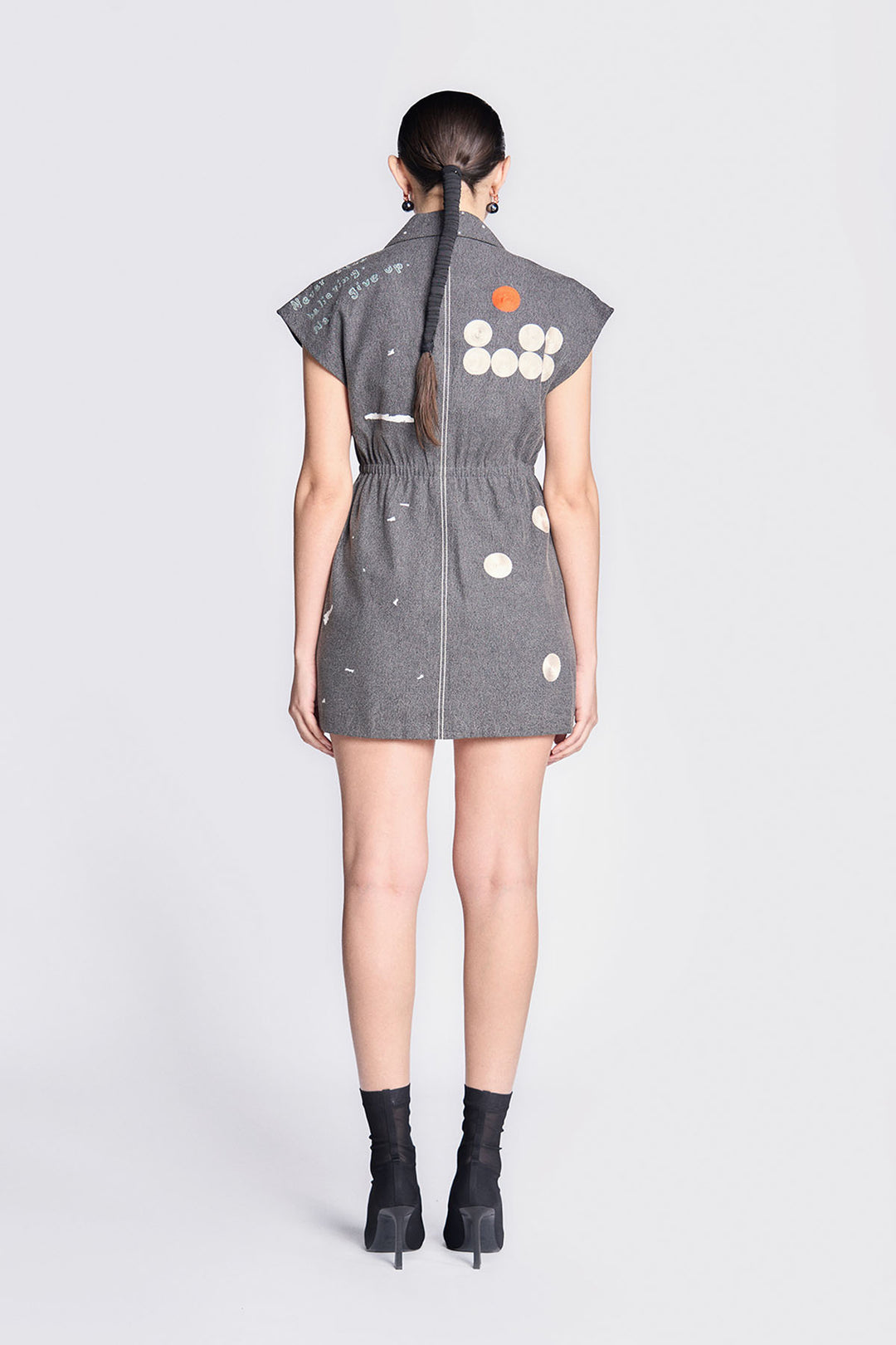 Telephone and Circles Robe Dress