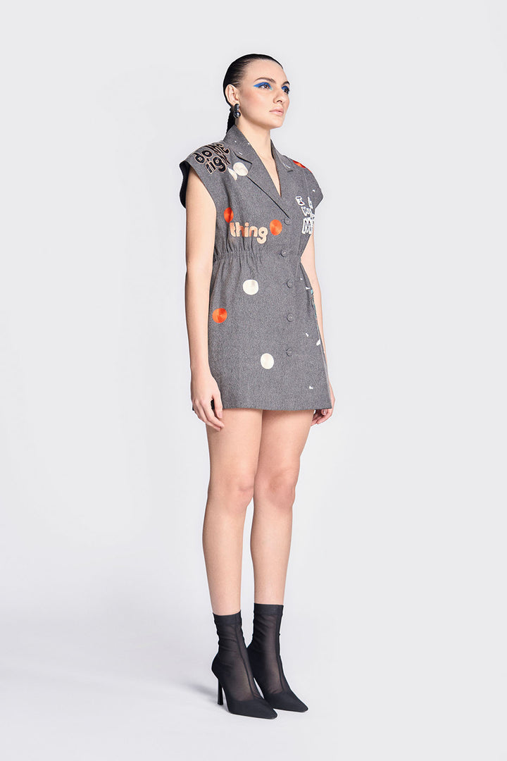 Telephone and Circles Robe Dress