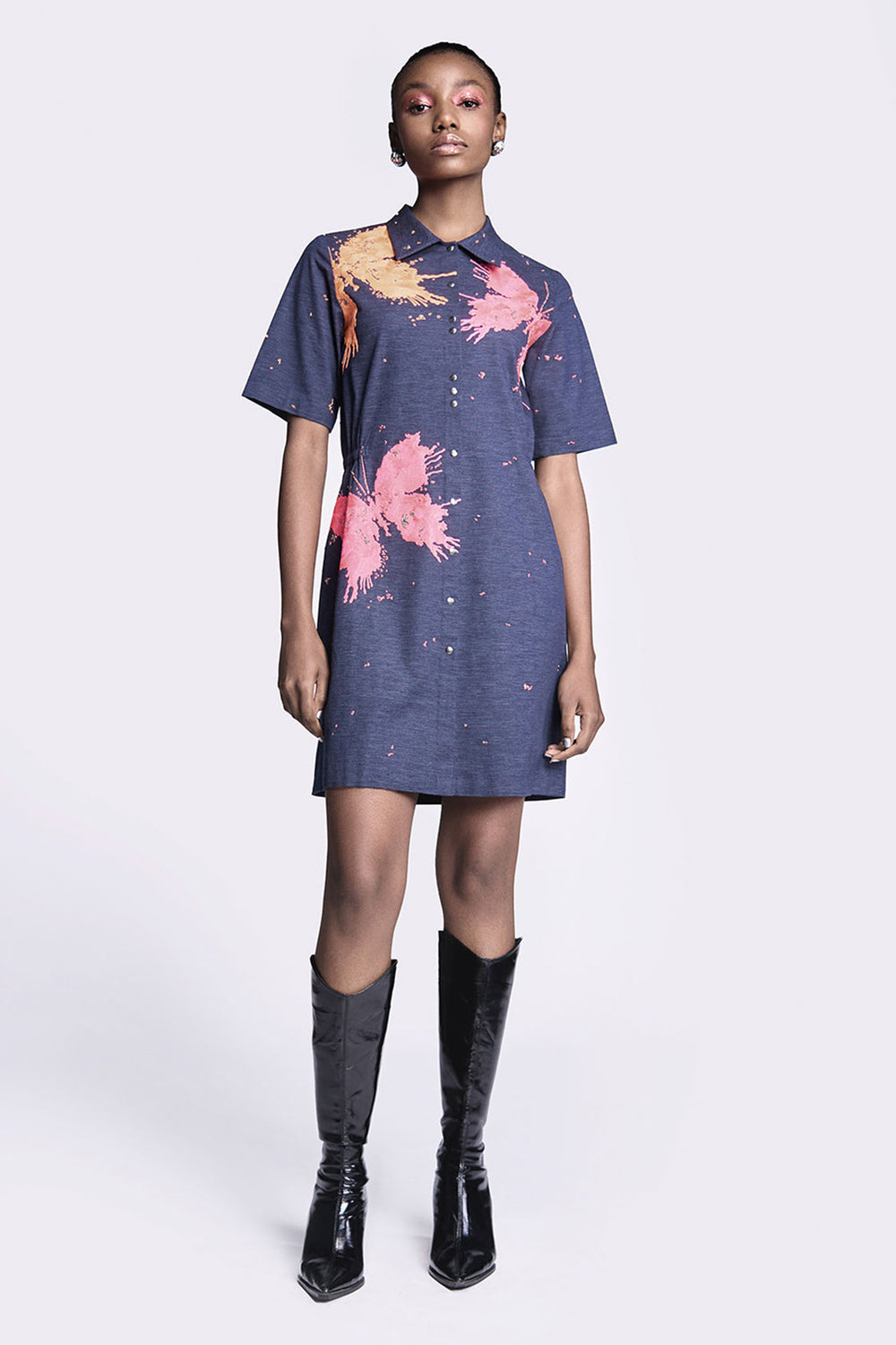 Butterfly Splashes Shift Dress