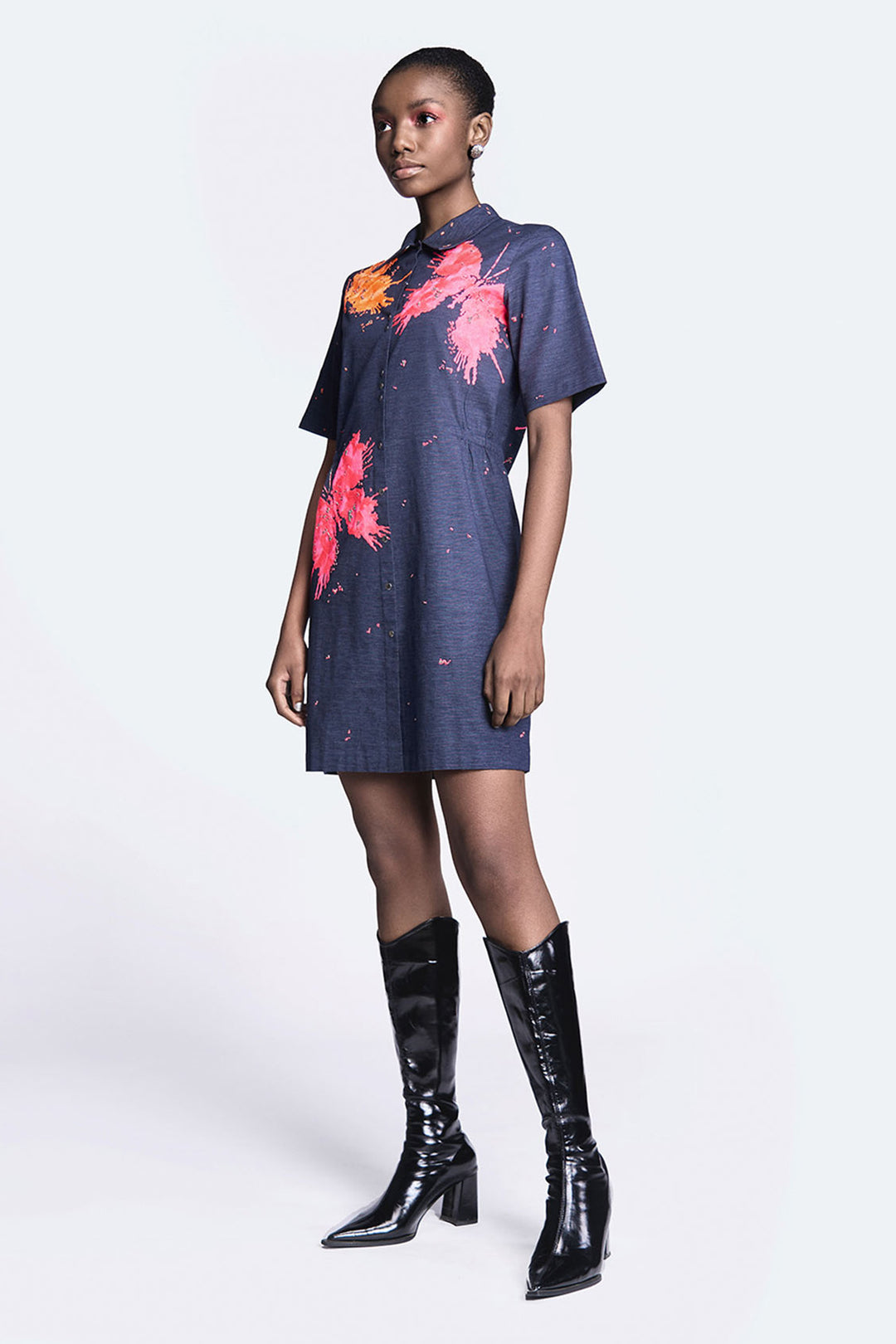 Butterfly Splashes Shift Dress