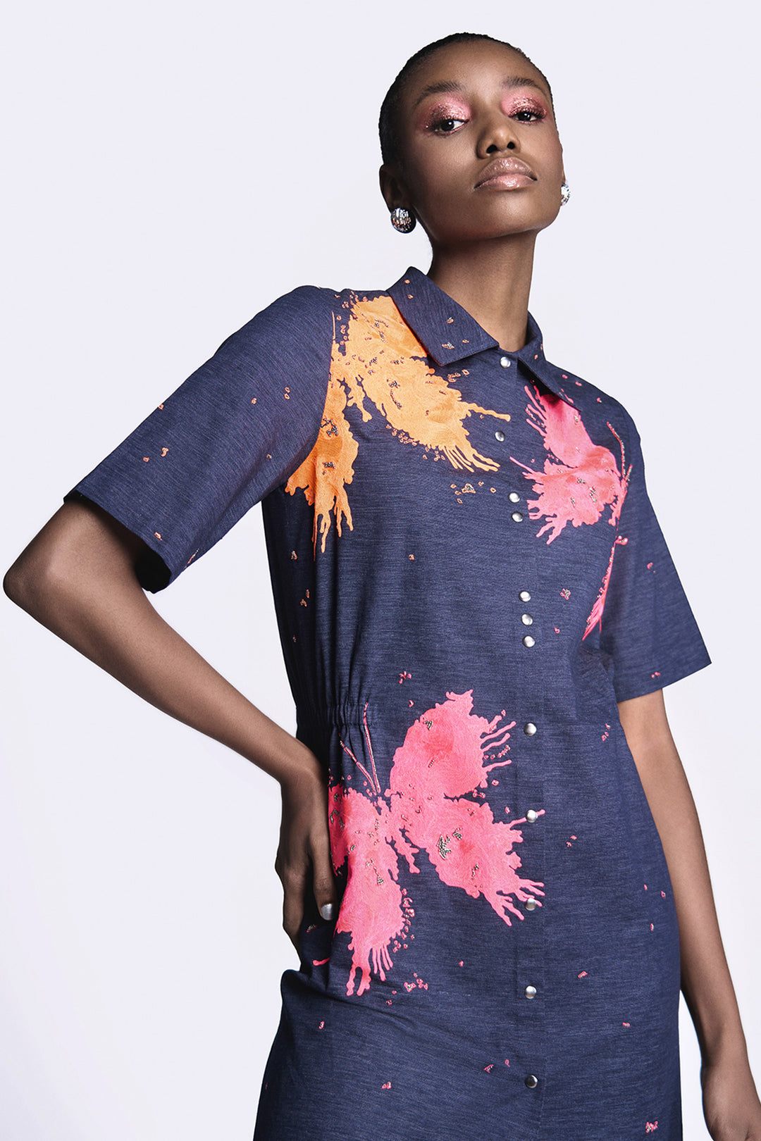 Butterfly Splashes Shift Dress