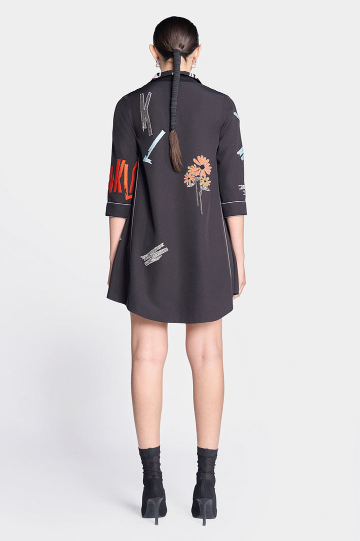 Bloom Side Triangle Shirt Dress