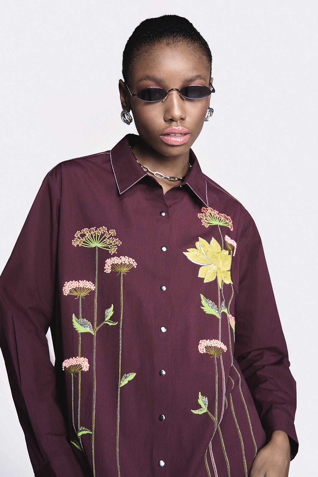 Colourful Lotus Baggy Shirt