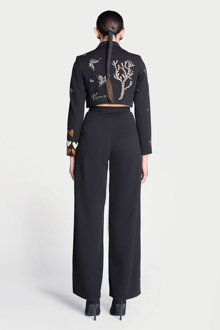 Dream Cropped Blazer With Pleated Pants