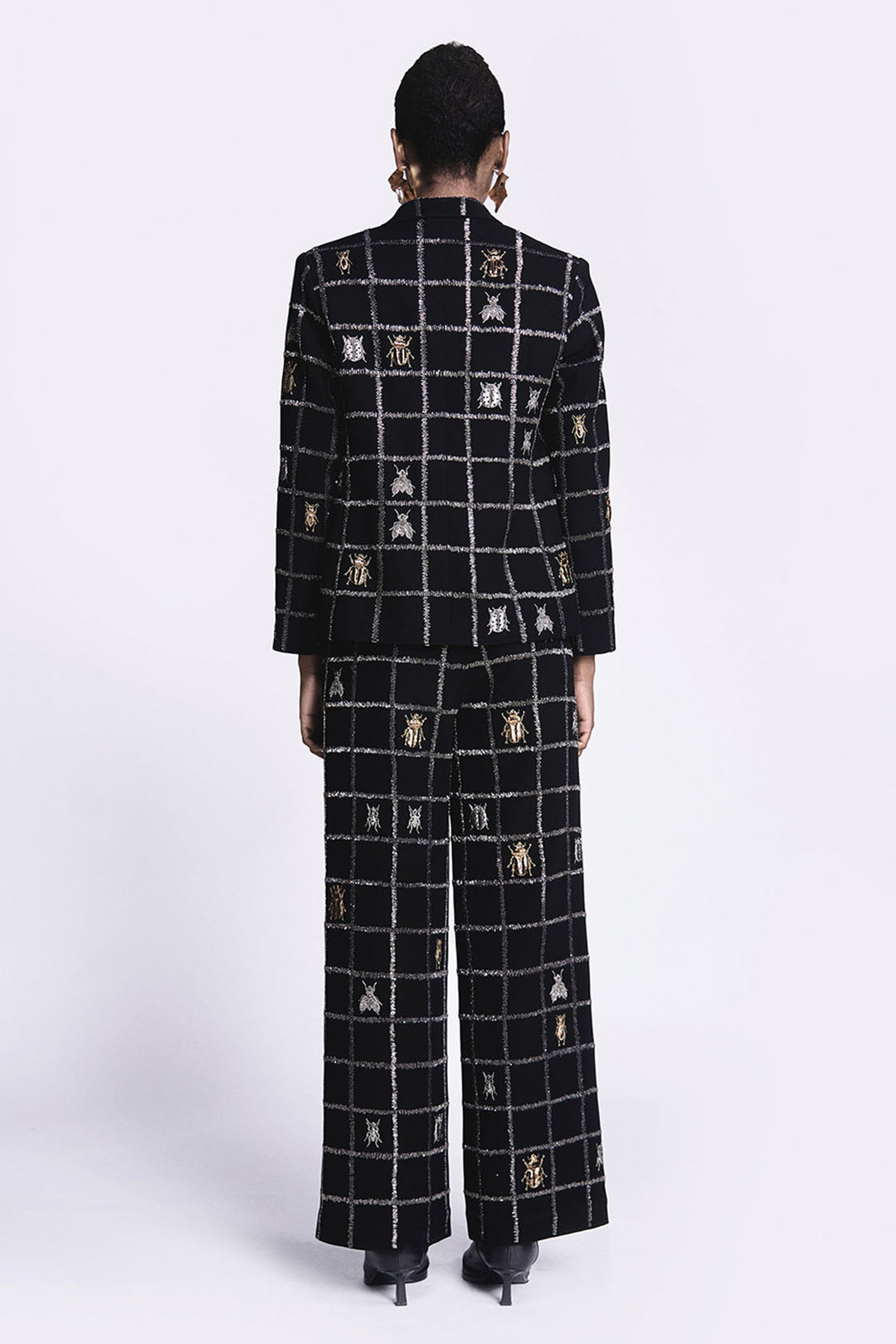 Insect Blazer With Straight Pants