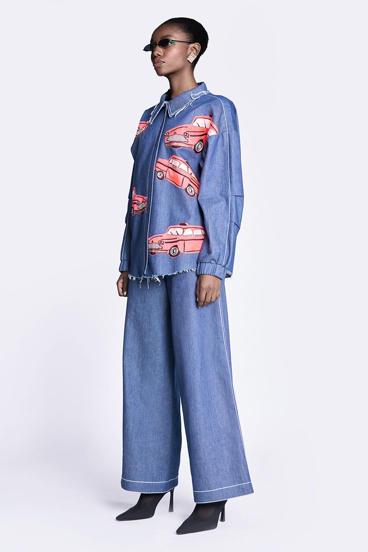 Taxi Oversized Jacket With Flared Pants